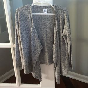 GAP Kids Heather Grey Open Front Cardigan